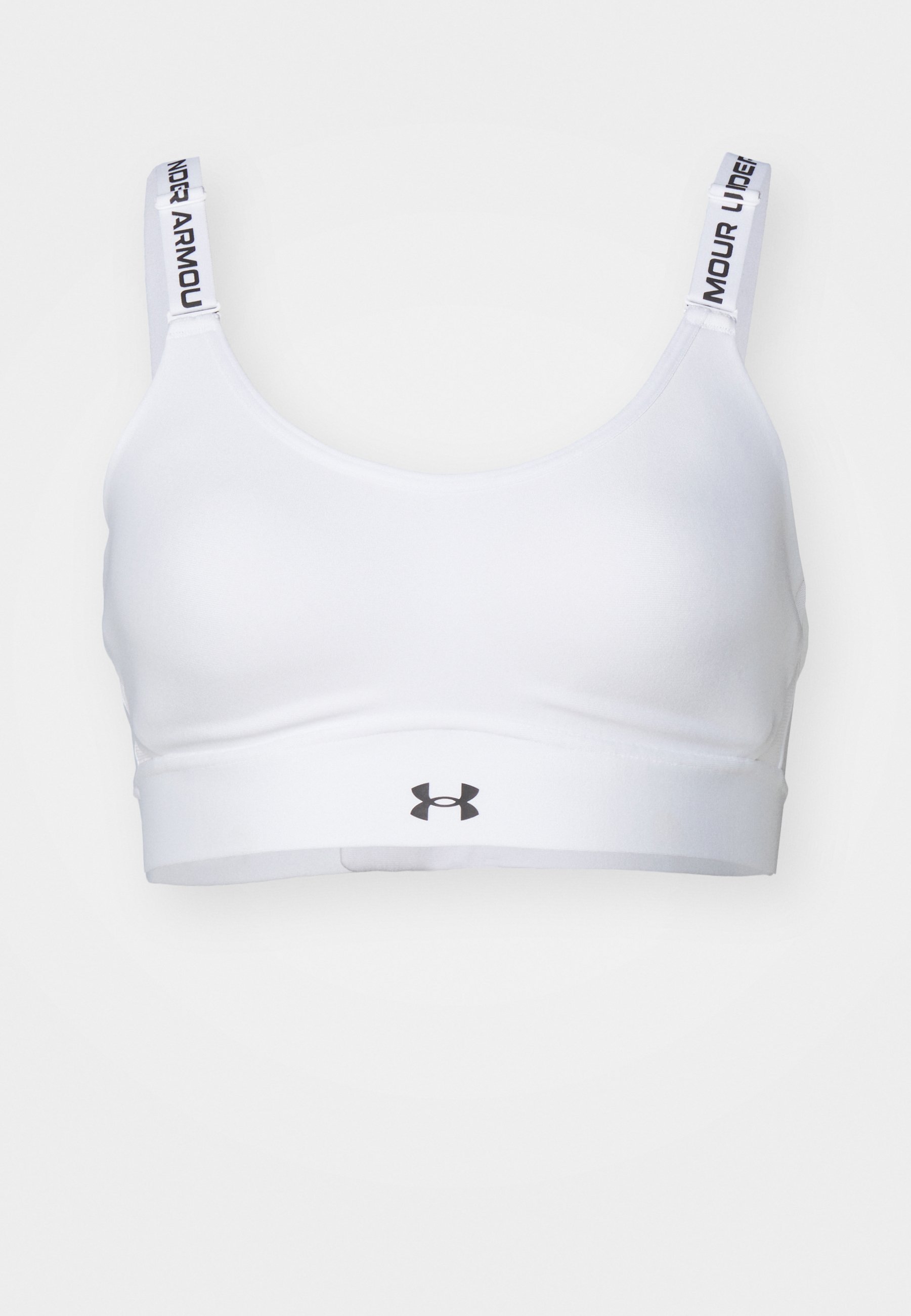 Under Armour INFINITY MID BRA – Sport-BH mit mittlerem Halt – weiß/schwarz