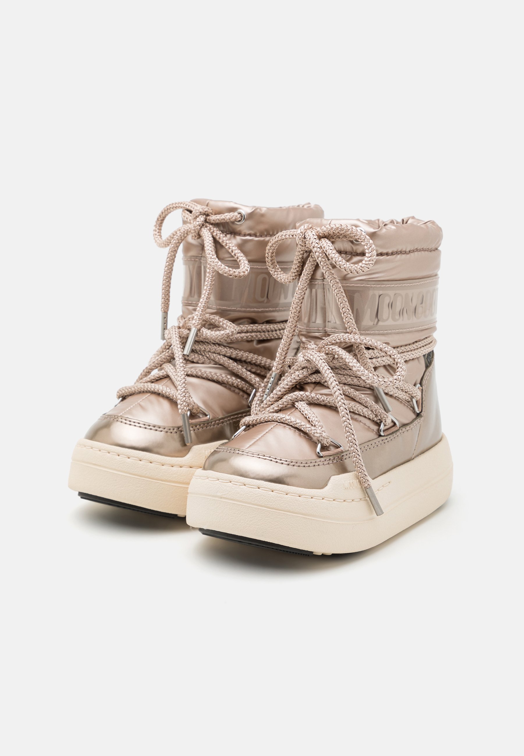 Moon Boot JR PARK UNISEX - Enkellaarsjes met vetersluiting - roségoud