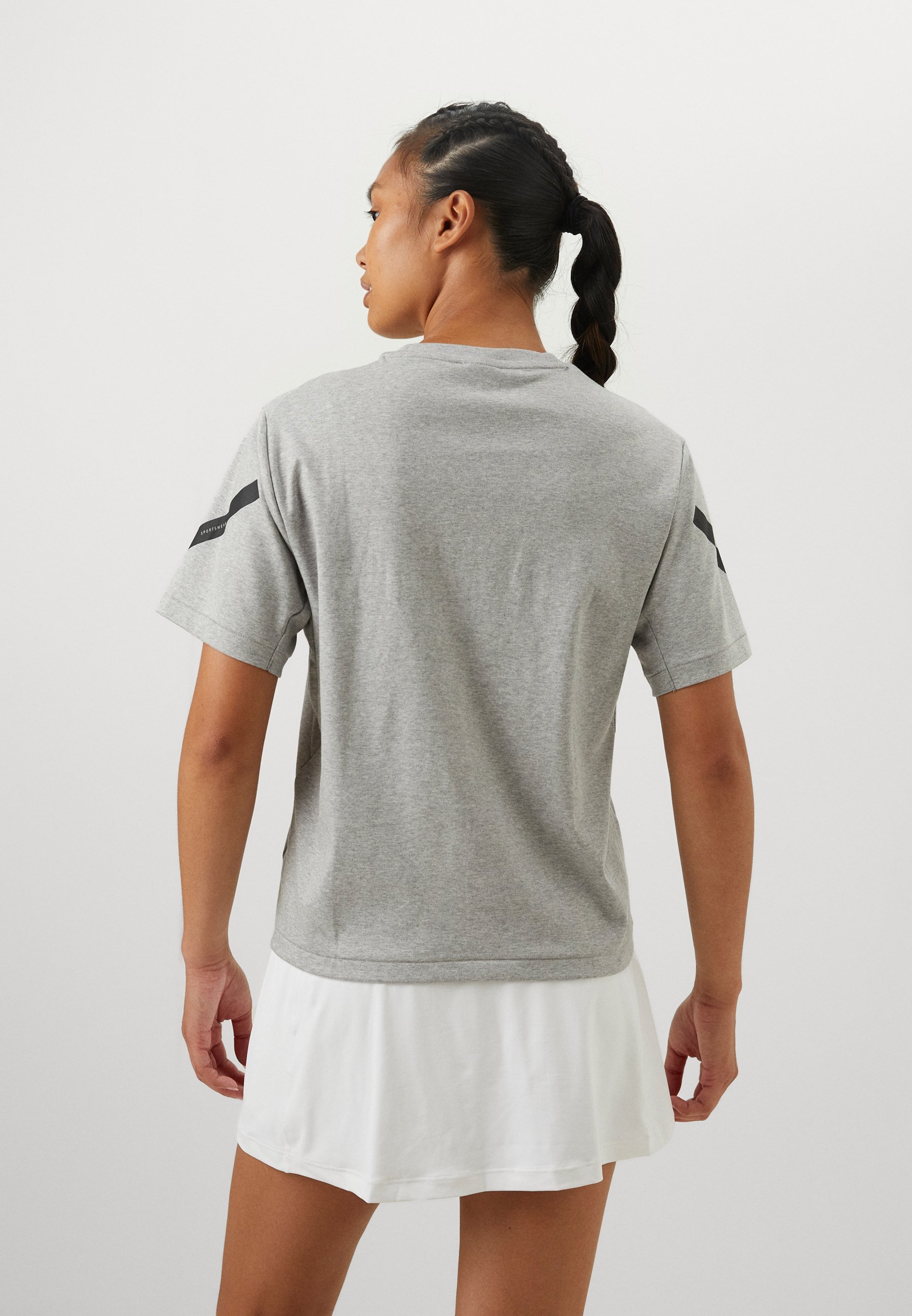 adidas Sportswear ZNE TEE - Sport T-shirt - middengrijs gemêleerd