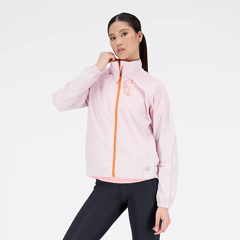 Jachetă pliabilă cu imprimeu Impact Run pentru femei – STONE PINK