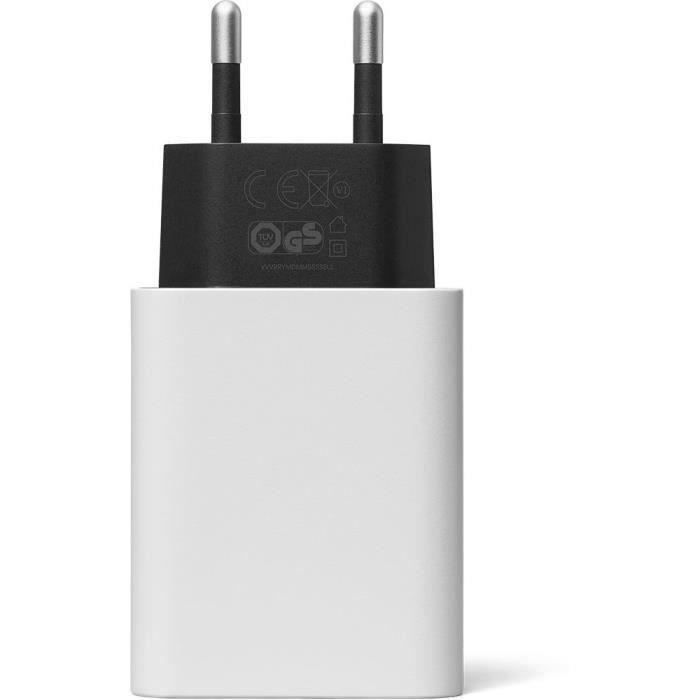 Cargador para teléfono móvil Google de 30 W + cable USB-C a USB-C de 1 m