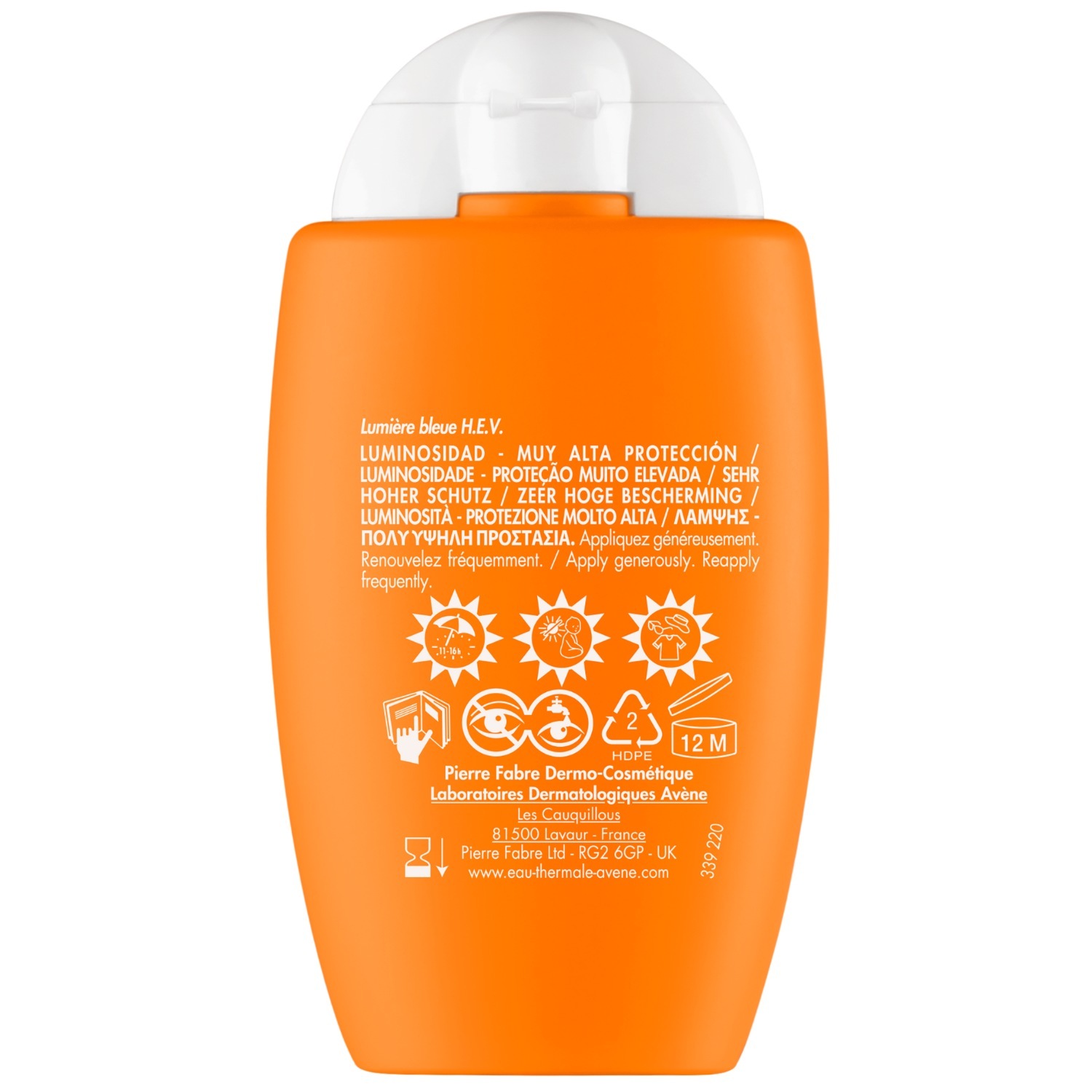 Avène Sunscreen Solaire Ultra Fluid Radiance SPF50+ - 50 ml