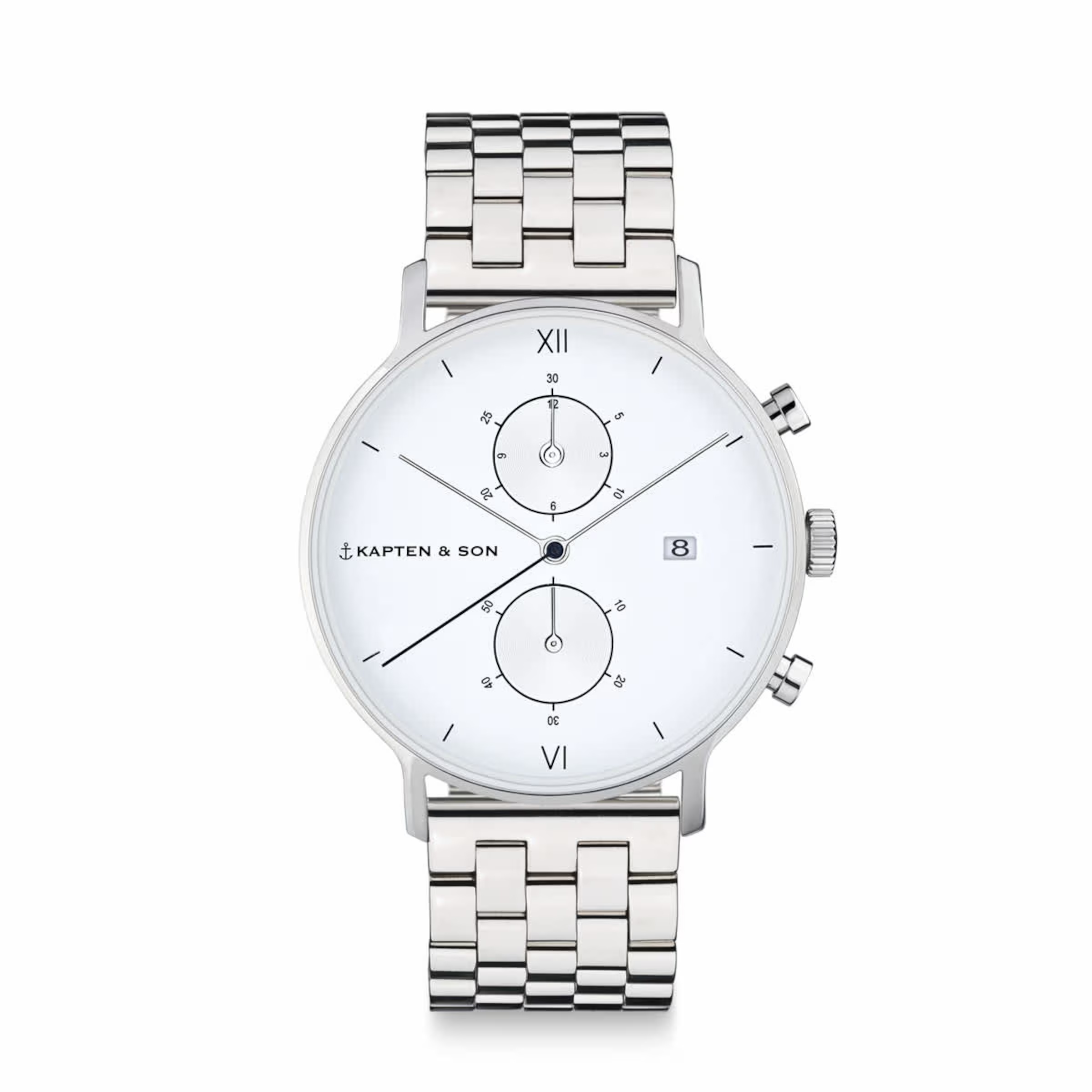 Acier argenté chrono
