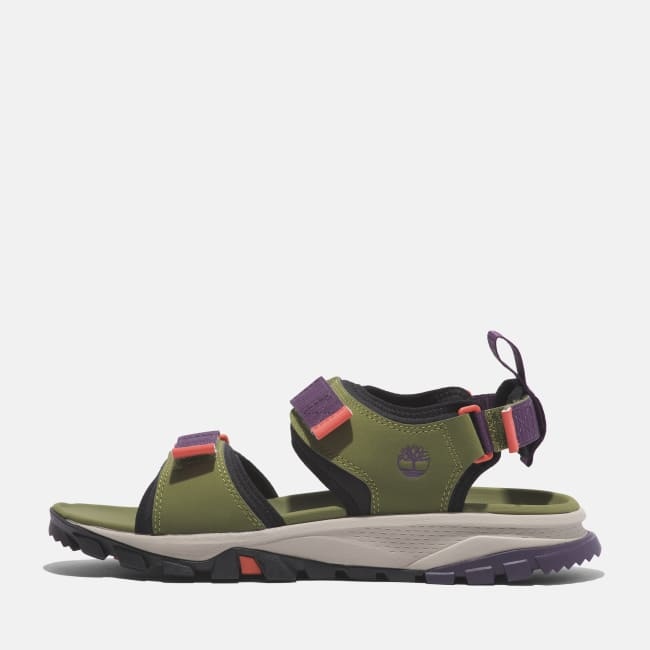 Sandalo a Doppia Fascia Lincoln Peak da Donna in                verde