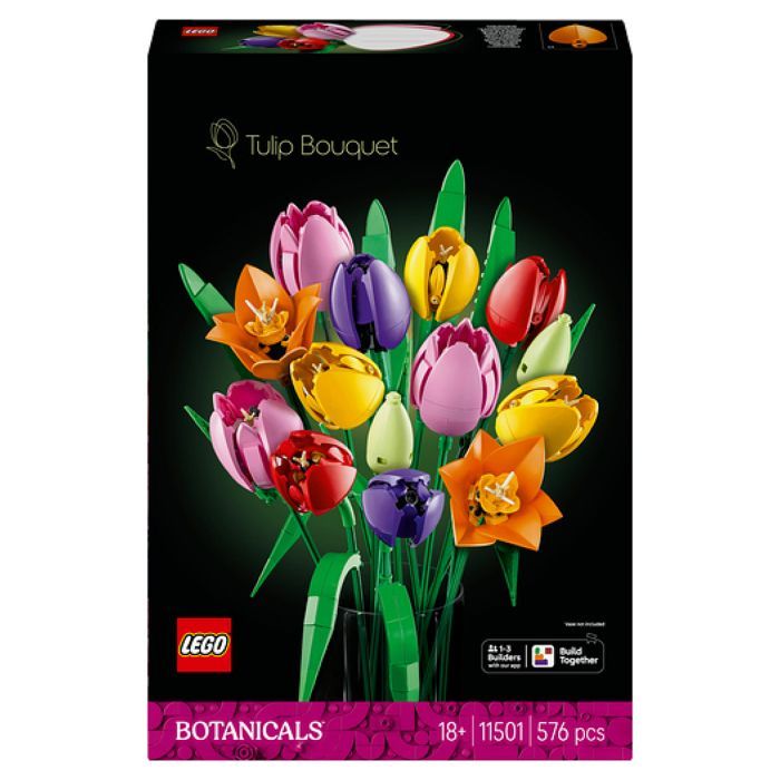 LEGO Botanicals 11501 Le Bouquet de Tulipes - Set de Construction pour Adulte - Cadeau