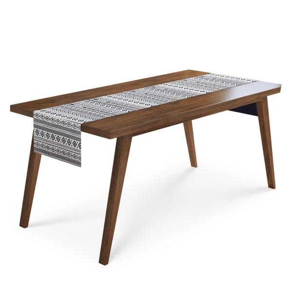 Obrus na stół BIEŻNIK 45x140 Azteckie wzory