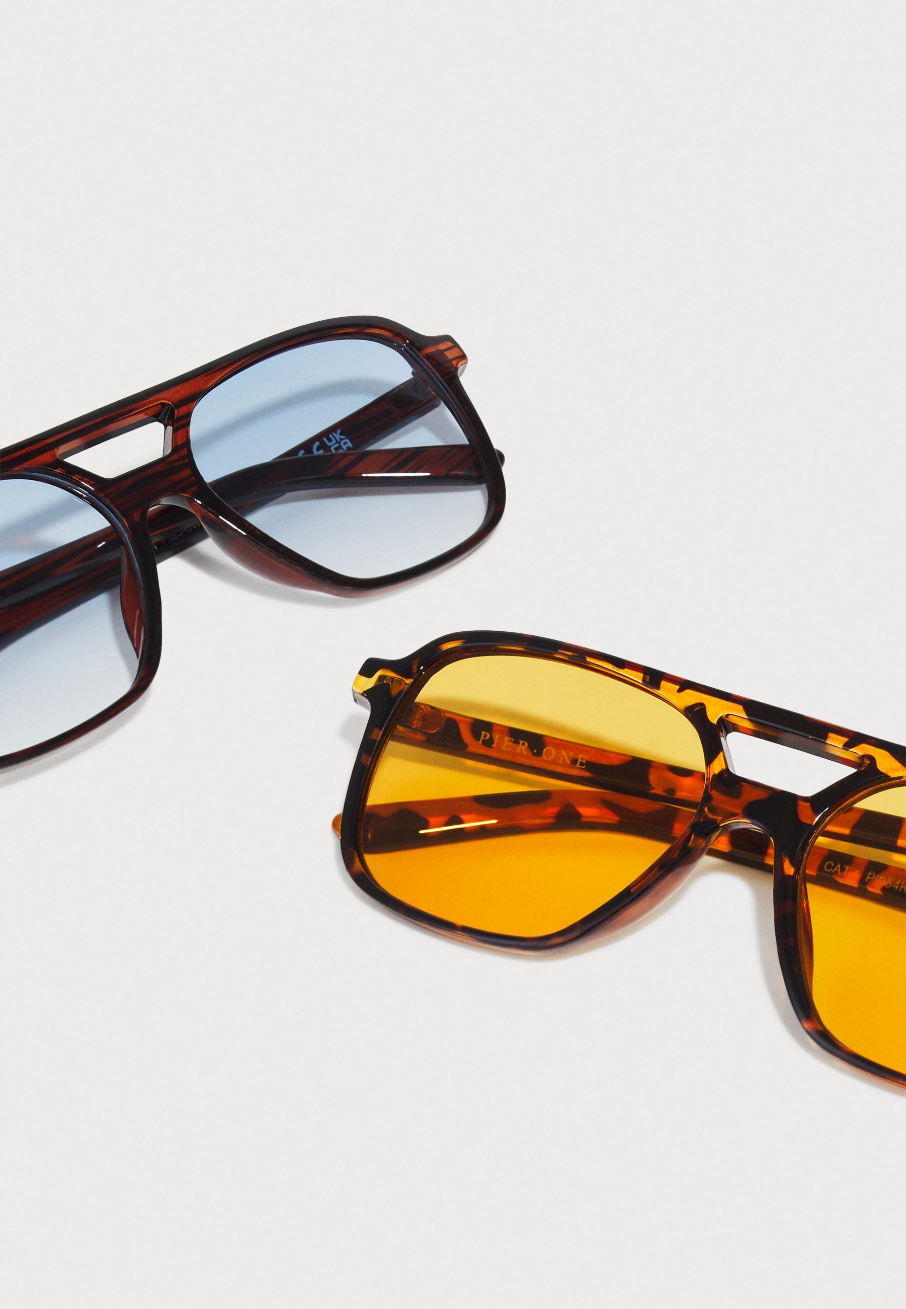 Pier One UNISEX 2-PACK - Zonnebrillen - schildpadmotief