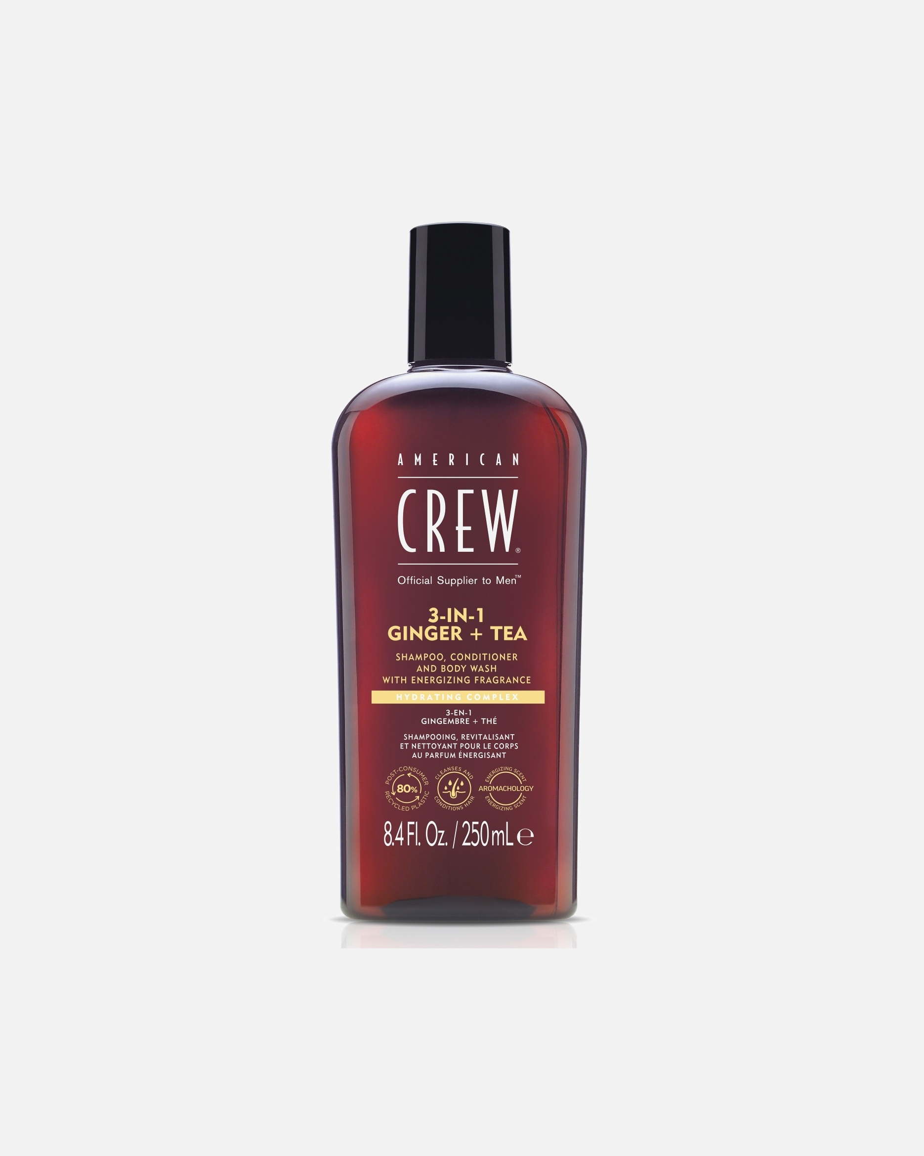 American Crew 3-in-1 Shampoo Gember & Thee - 250 ml