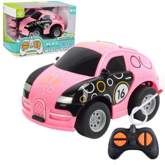 Coche teledirigido para niñas, regalo de cumpleaños para niños de 2, 3, 4, 5 años en adelante (rosa)