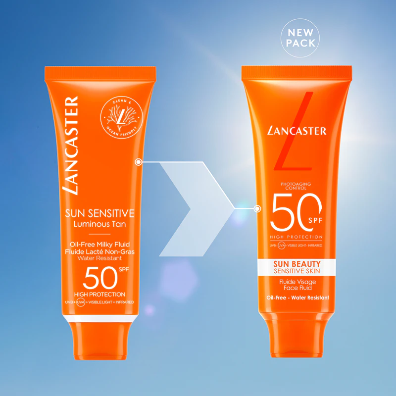 Lancaster Sun Sensitive Oil-Free Milky Fluid fluid do opalania twarzy SPF 50