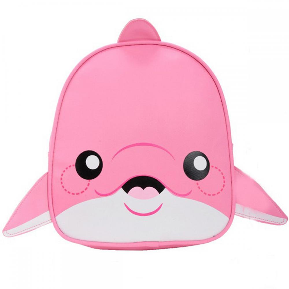 Zaino per bambini 2020 con simpatico delfino in 3D, borsa scolastica, mini borsa da viaggio, zainetto per bambini e bambine.