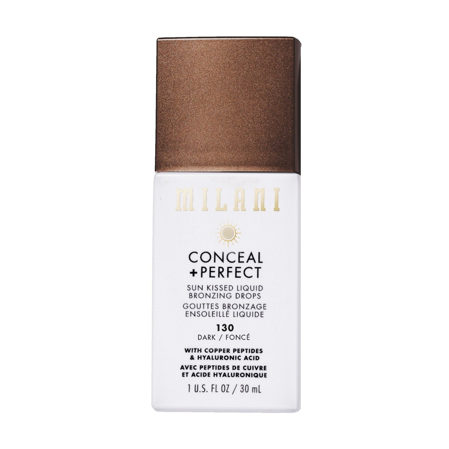 Milani Bronzer Conceal + Perfect Sun Kissed šķidrais bronzeris - 30 ml