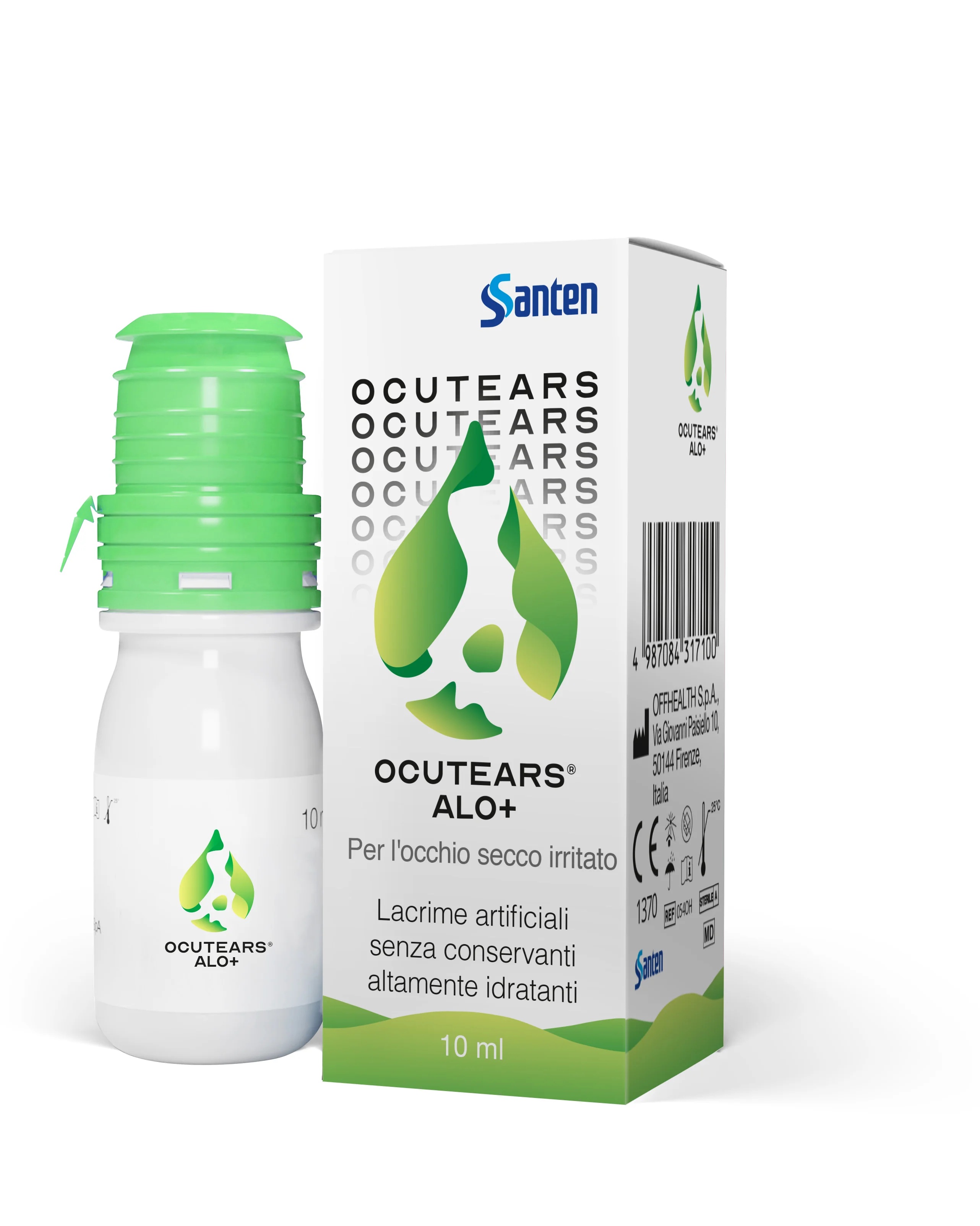 OCUTEARS Ocutears Alo+ 0,4 % Pfmd 10 ml Feuchtigkeits- und Antioxidantiencreme