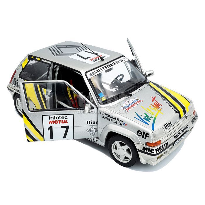 Miniature car - SOLIDO - Renault Supercinq GT Turbo Tour de Corse 1989 - 1/18 - Assembled metal - S1810005
