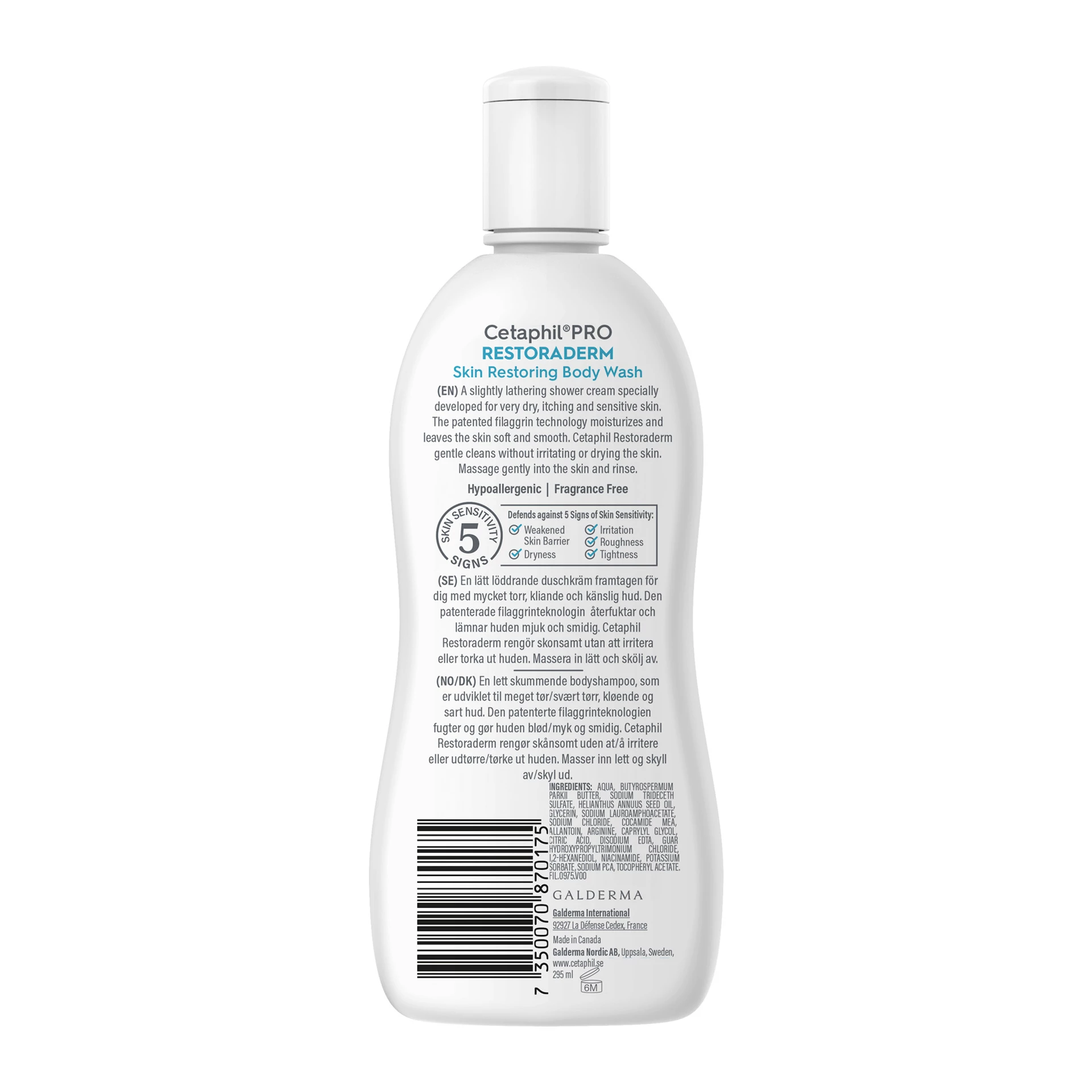 Restoraderm gel za prhanje za obnovo kože 295 ml - Cetaphil