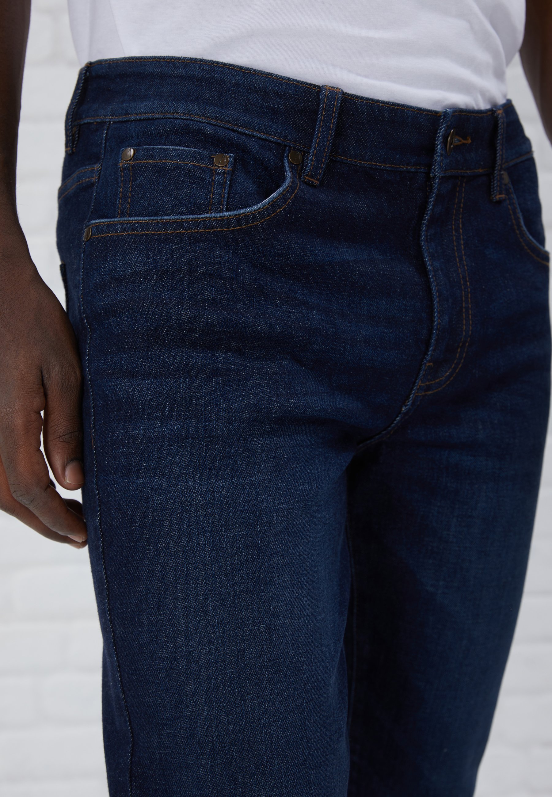 Pier One Slim fit jeans - donkerblauwe denim