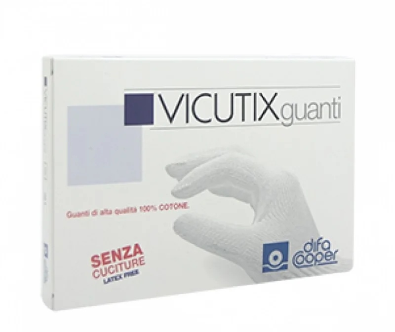 CANTABRIA LABS DIFA COOPER Vicutix antiallergene Baumwollhandschuhe, Größe M