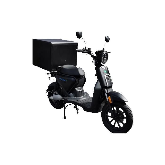 C8S 125cc 5000W Lithium 72V50Ah Electric Scooter - 120km Range - Color: Black