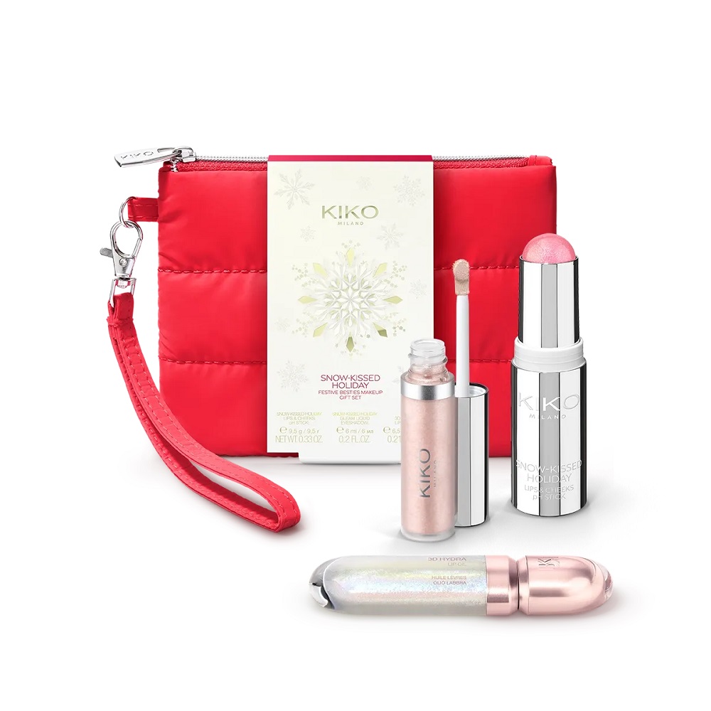 Kiko Milano Snow-Kissed Holiday Festive Besties kosmētikas dāvanu komplekts