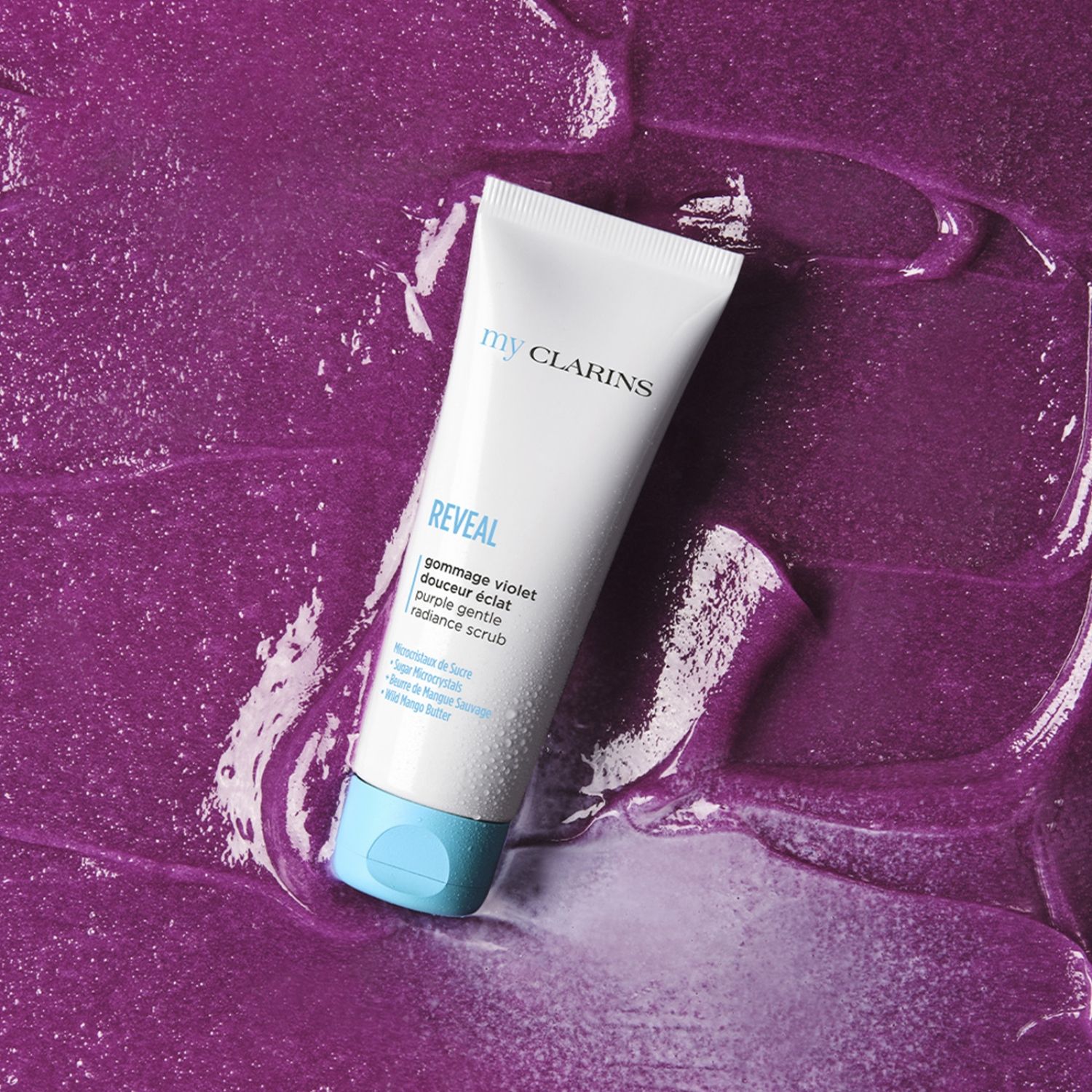 Mano „Clarins Reveal Violet“ šveičiamasis šveitiklis Prabangūs šveičiamieji šveitikliai