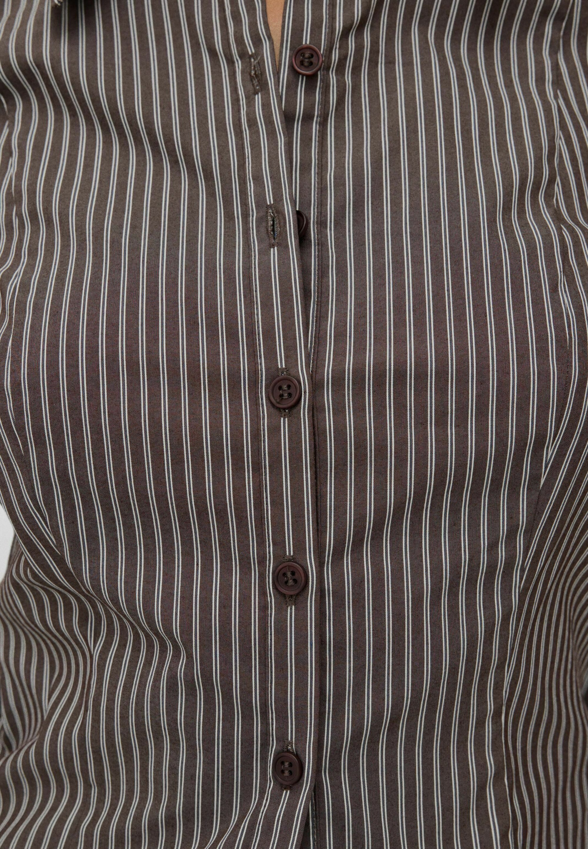 Chemisier boutonné Bershka - marron foncé