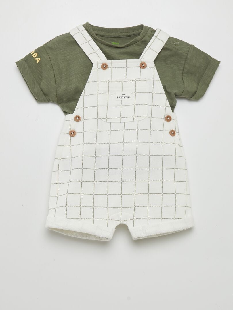 Disney tuinbroek + T-shirt set - 2-delig - GROEN