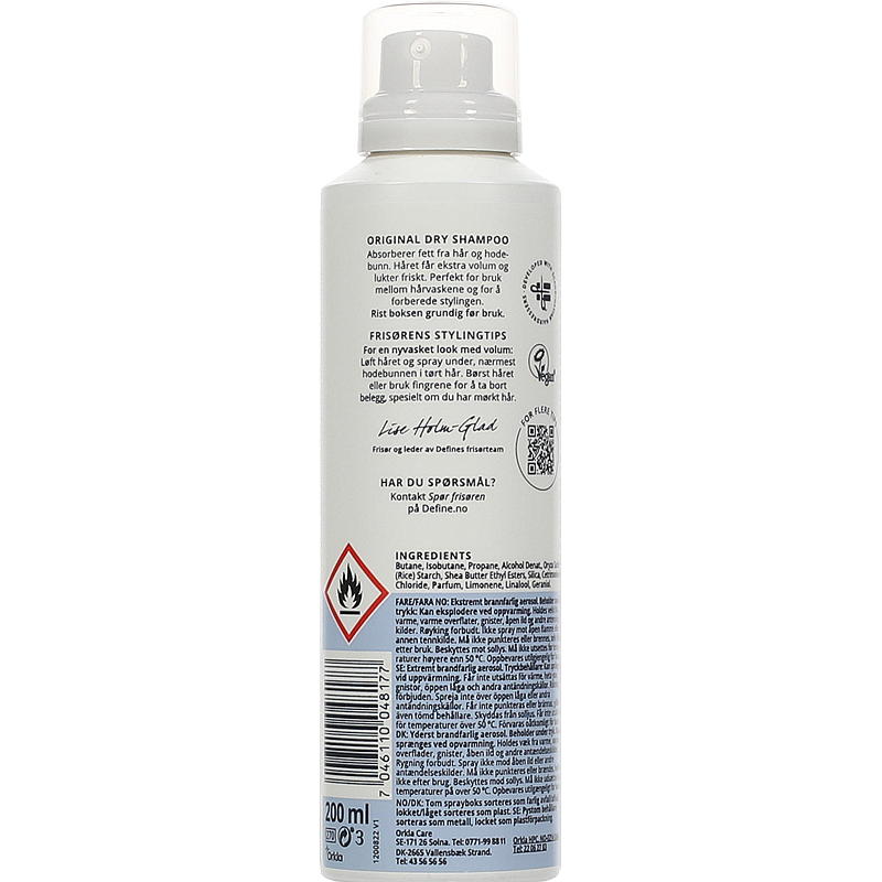 Define Define shampoo secco 200 ml Originale