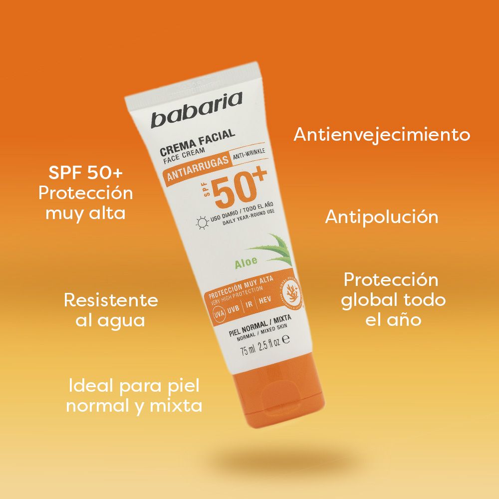 Opaľovací krém na tvár s aloe vera SPF 50 Ochrana tváre