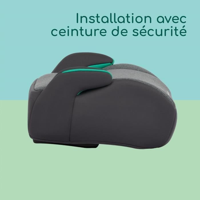 Seggiolino auto BEBECONFORT Manga i-Safe, Gruppo 3, con cintura di sicurezza, da 6 a 10-12 anni (36 kg), colore grafite fumé.
