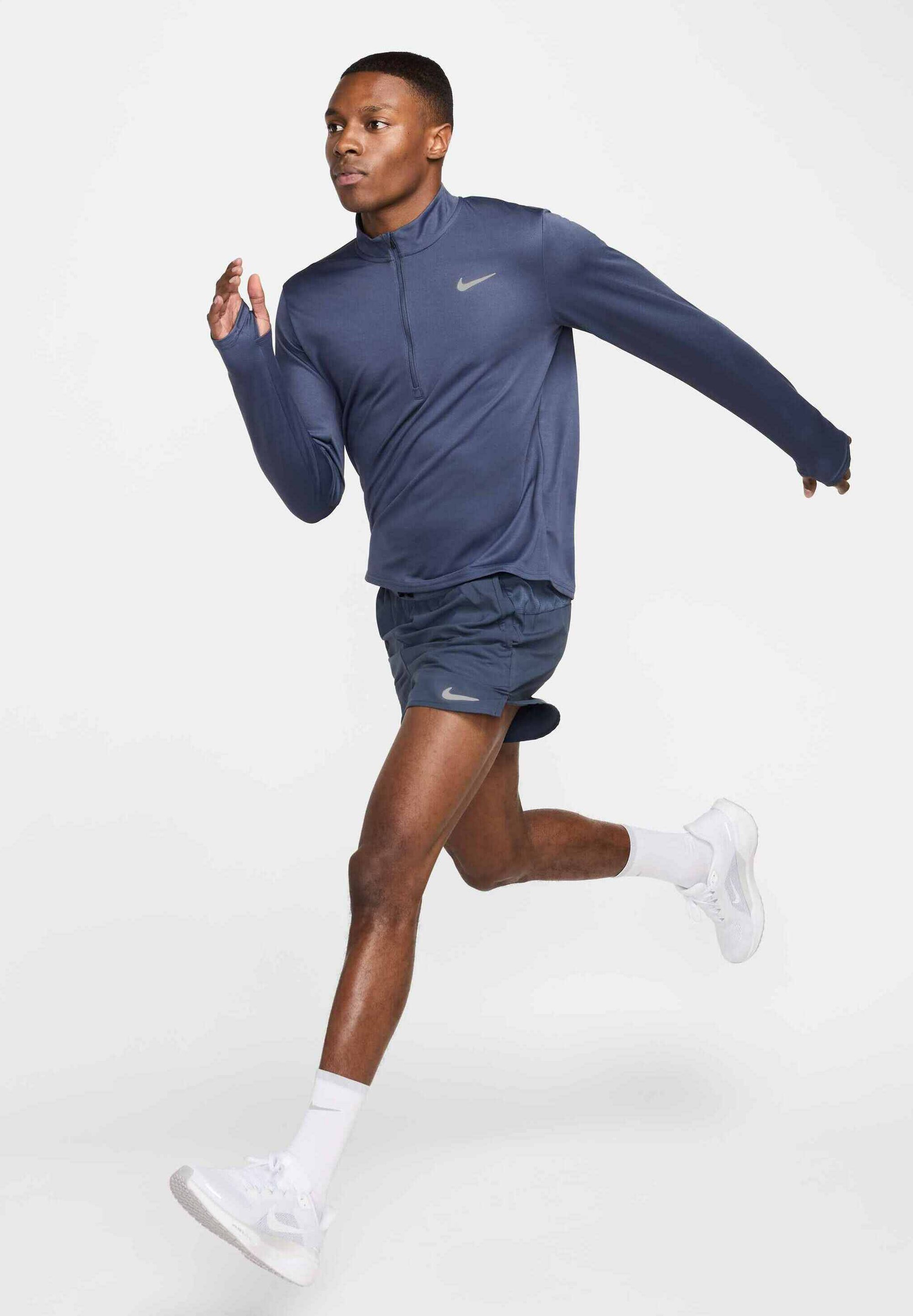 Nike Performance PACER TOP - Top met lange mouwen - donderblauw