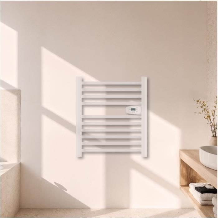 Fluidless electric towel warmer - BESTHERM - HESTIA 300W - white