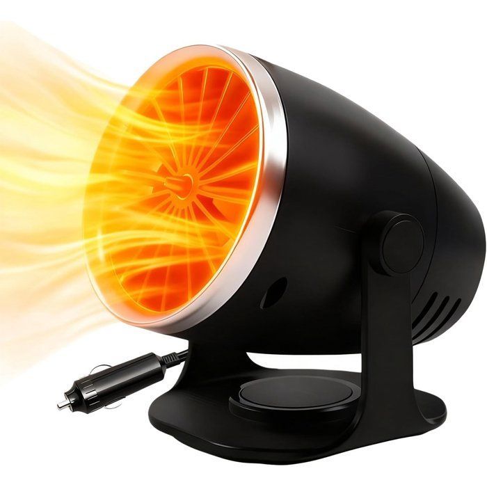 Riscaldatore per auto - 12V 100W 2 in 1 Ventilatore regolabile - Per auto, camper e sbrinamento