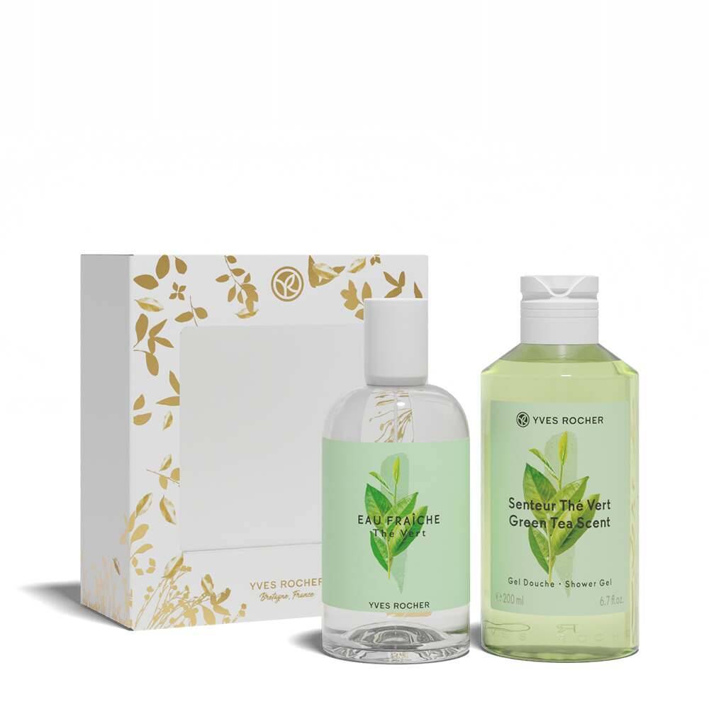 Kit de Presente Aromático - Água de Chá Verde Fresca