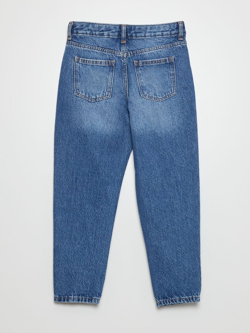 Jeans met hoge taille - BLAUW