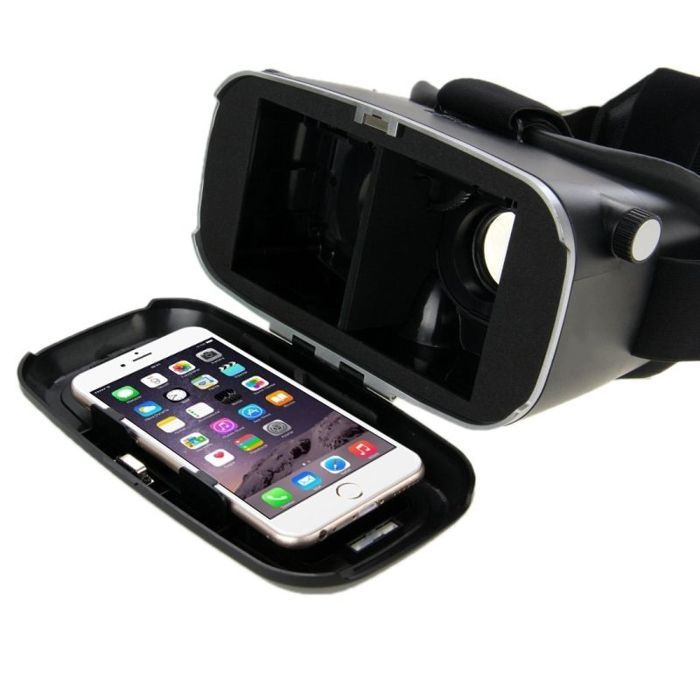 Virtual-Reality-Headset – YONIS – Kompatibel mit Android/iOS – 3,5 bis 6,0 Zoll – Schwarz