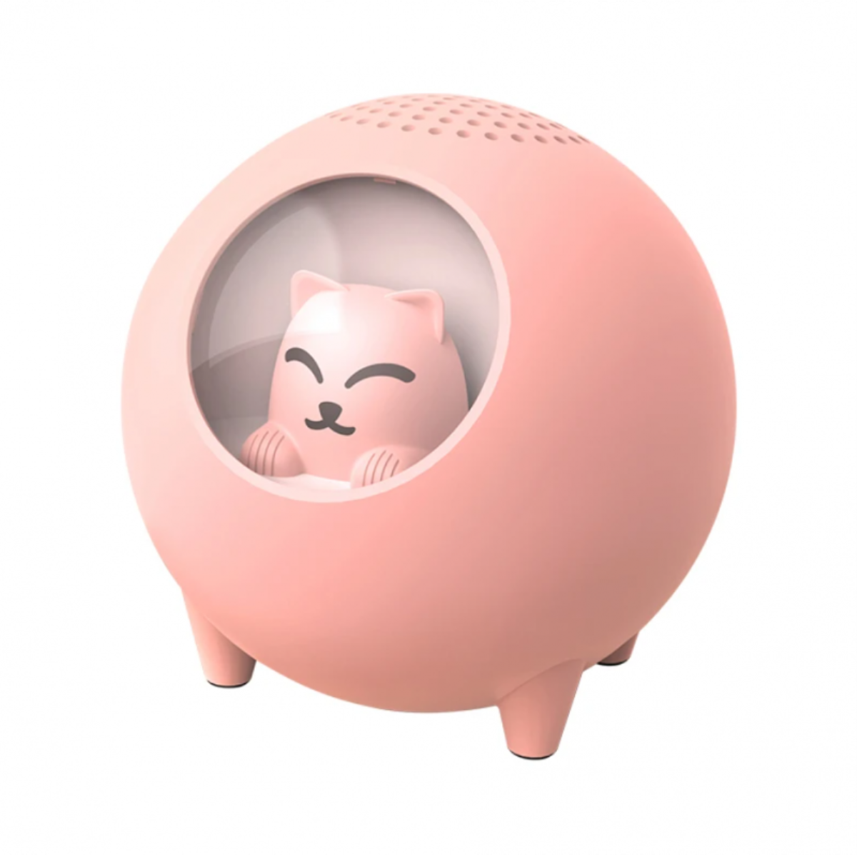 Smartek Kabelloser Bluetooth-Lautsprecher Planet Cat mit Beleuchtung