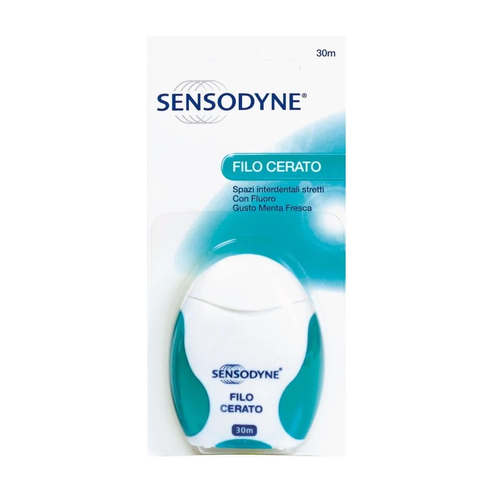 SENSODYNE Sensodyne Zahnseide mit Wachs und frischem Minzgeschmack, 30 ml
