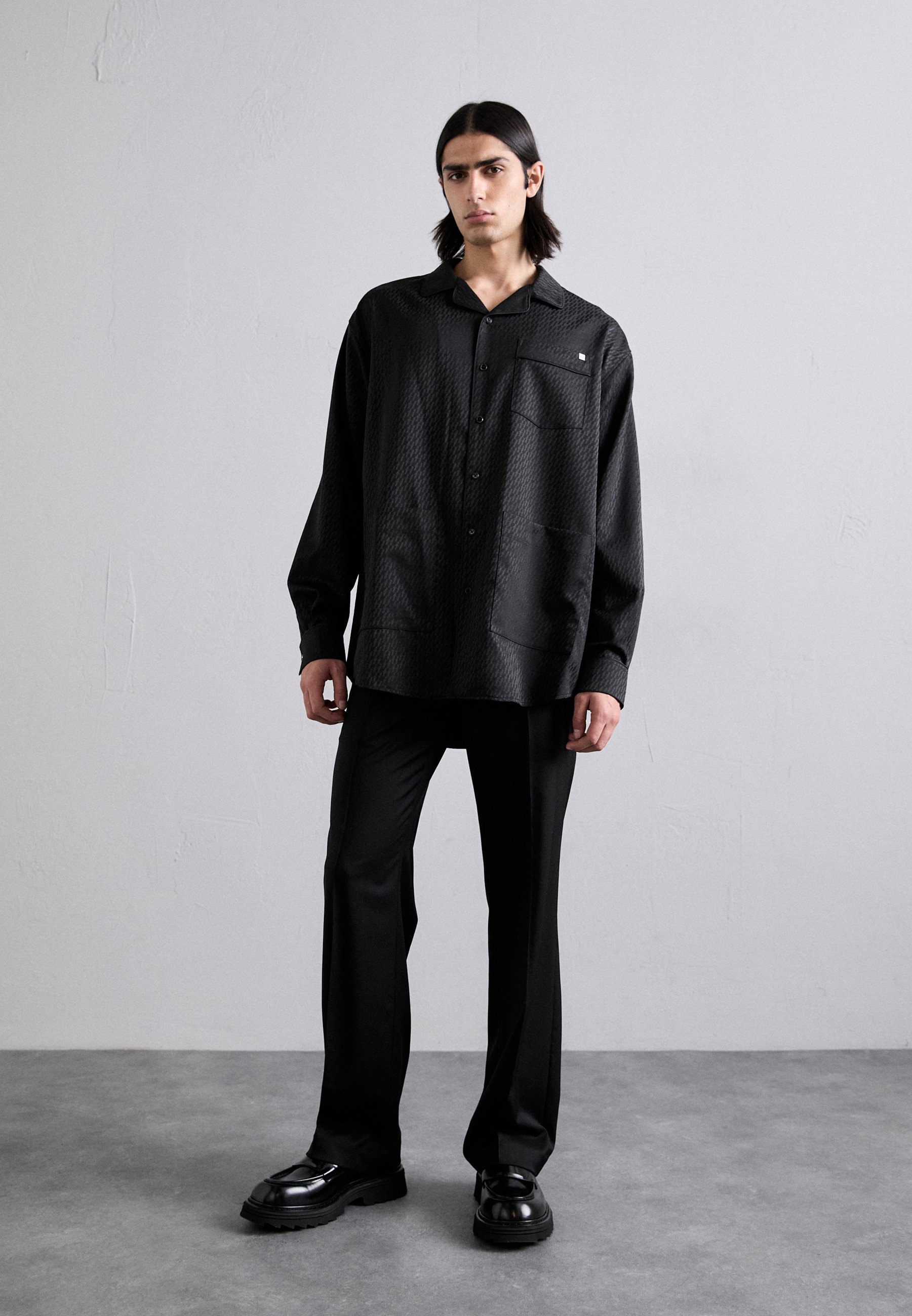 Helmut Lang TONAL - Camicia - nera