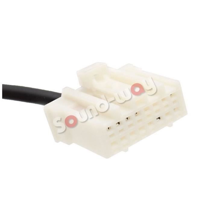 Cable auxiliar compatible con la radio MP3 de Mazda.