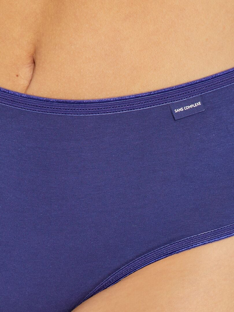 Set van 3 hooggetailleerde slips 'Sans Complexe' - BLAUW