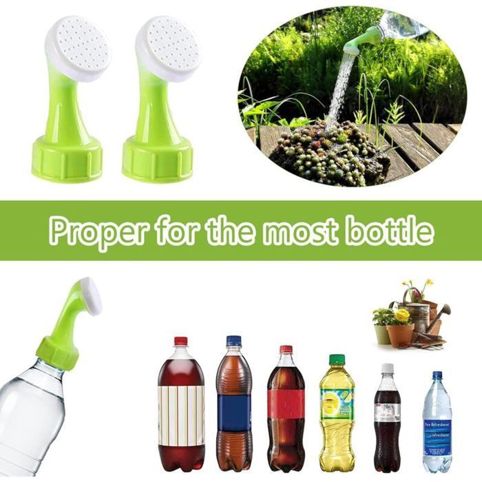 Tapones para botellas de agua, juego de 8 boquillas para regaderas y botellas, varios colores, GARDEN SHED