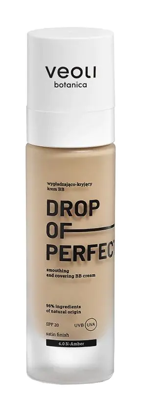 Veoli Botanica Drop of Perfection Wygładzająco-kryjący krem BB 4.0 Amber