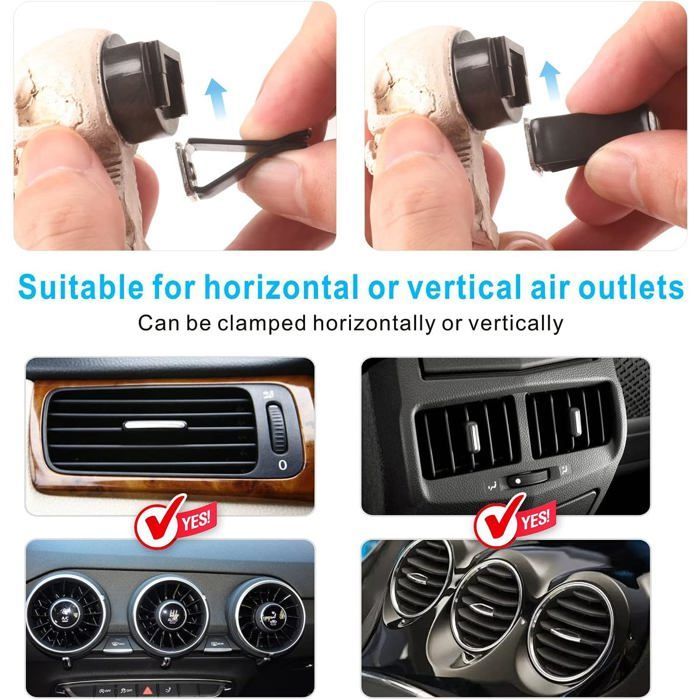 Bonitos accesorios para el interior del coche: clips para ambientadores, adornos para las rejillas de ventilación del aire acondicionado.
