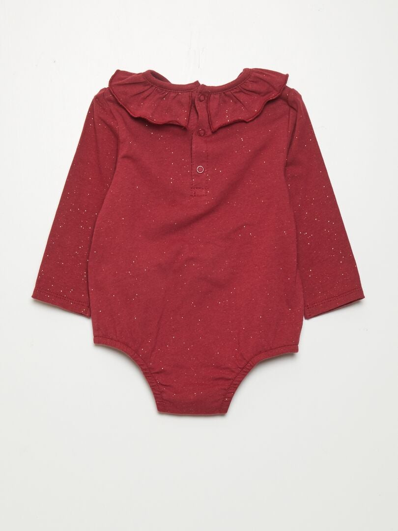 Body de manga comprida 'Disney' - VERMELHO