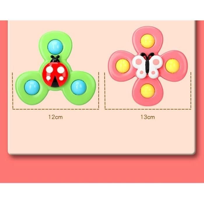 Juguetes de baño - Insectos - Mariposa, Abejas, Mariquitas - 3 piezas - Ventosas - Blanco
