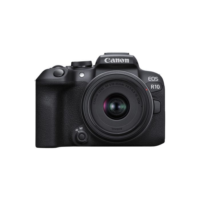 Mirrorless camera - Canon - EOS R10 - 24.2 MP - 4K - RF-S 18-45mm lens