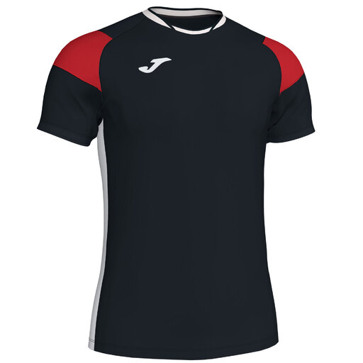  Joma Crew III Kortärmad T-shirt Svart Röd Vit