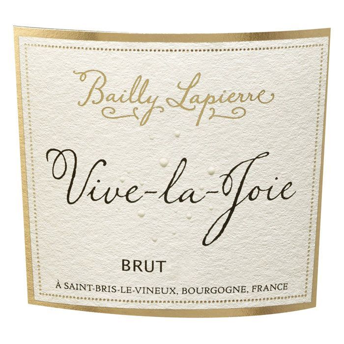 Bailly Lapierre Vive La Joie Millésimé - Crémant de Bourgogne 2020