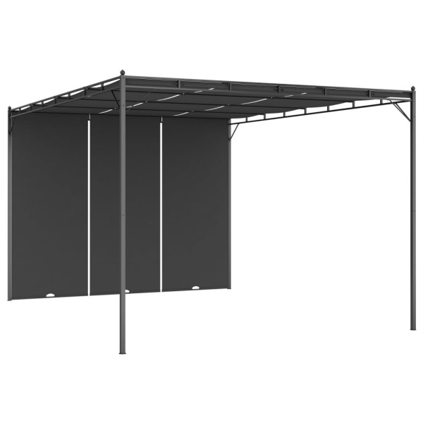 Zadaszenie ogrodowe Antracyt 4 x 3 x 2.25 m Poliester vidaXL