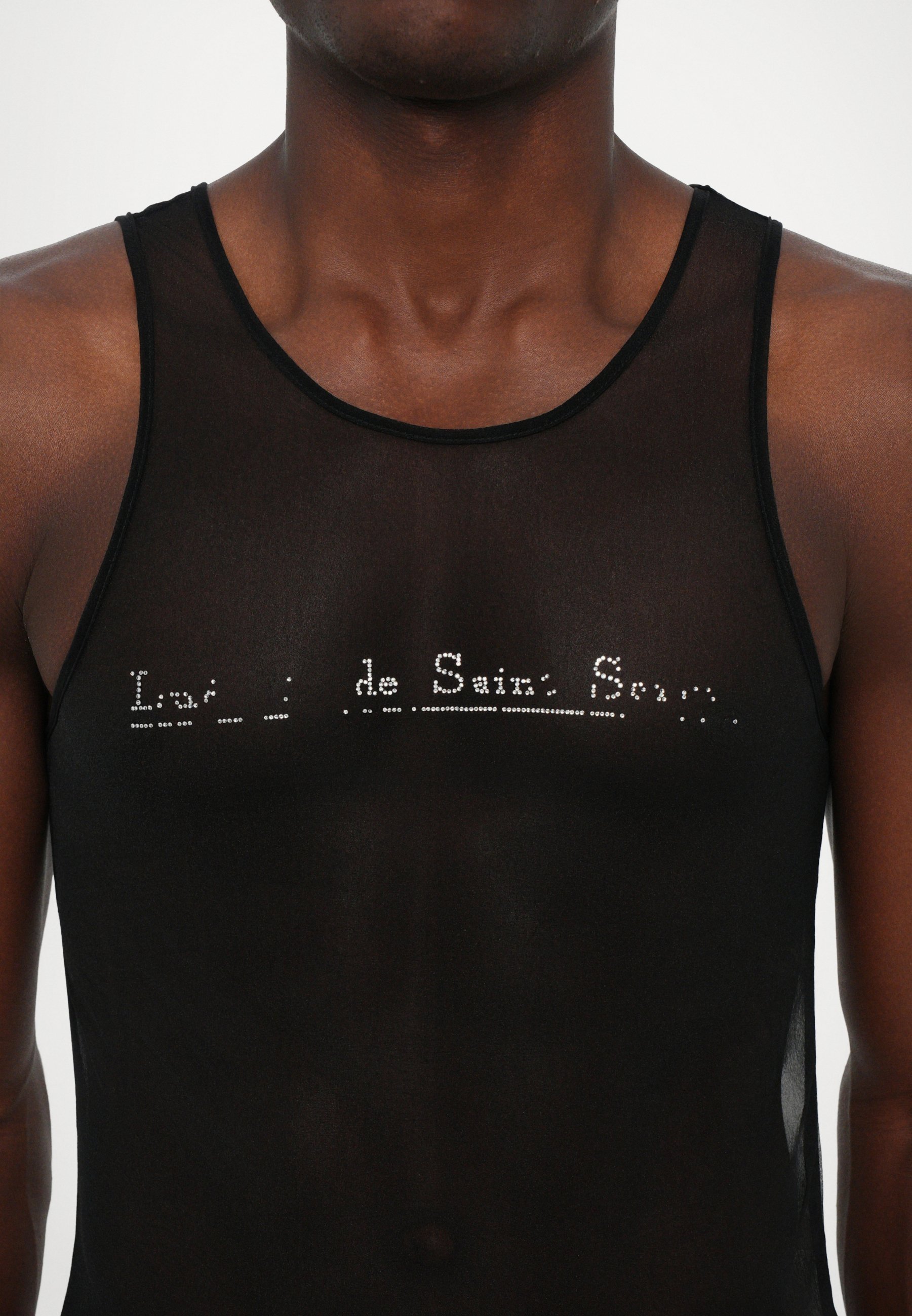 Ludovic de Saint Sernin CANOTTA LOGO UNISEX - Top - nera